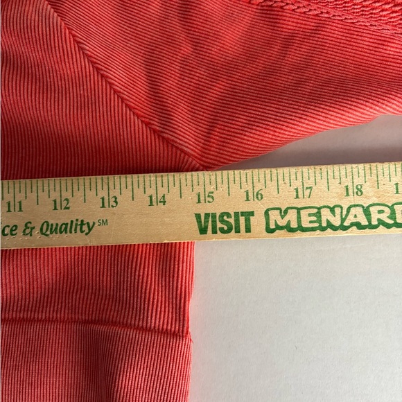 NWT OFFLINE By Aerie Big Chill Seamless Long Sleeve T-Shirt Crop‎ Top Orange. - Picture 6 of 9